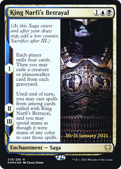 King Narfi's Betrayal (219) (Prerelease) - Foil