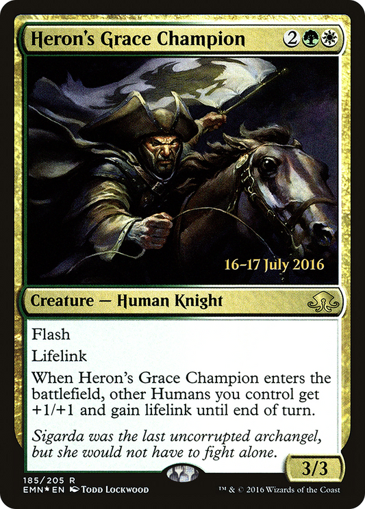 Heron's Grace Champion (185) (Prerelease) - Foil