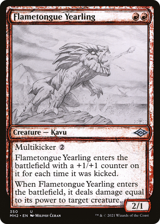 Flametongue Yearling (350) (Showcase) - Foil