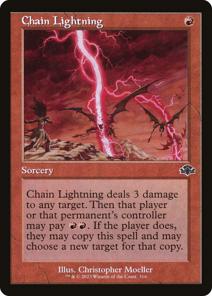 Chain Lightning (316) (Retro Frame) - Foil