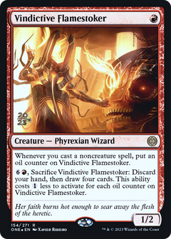 Vindictive Flamestoker (154) (Prerelease) - Foil