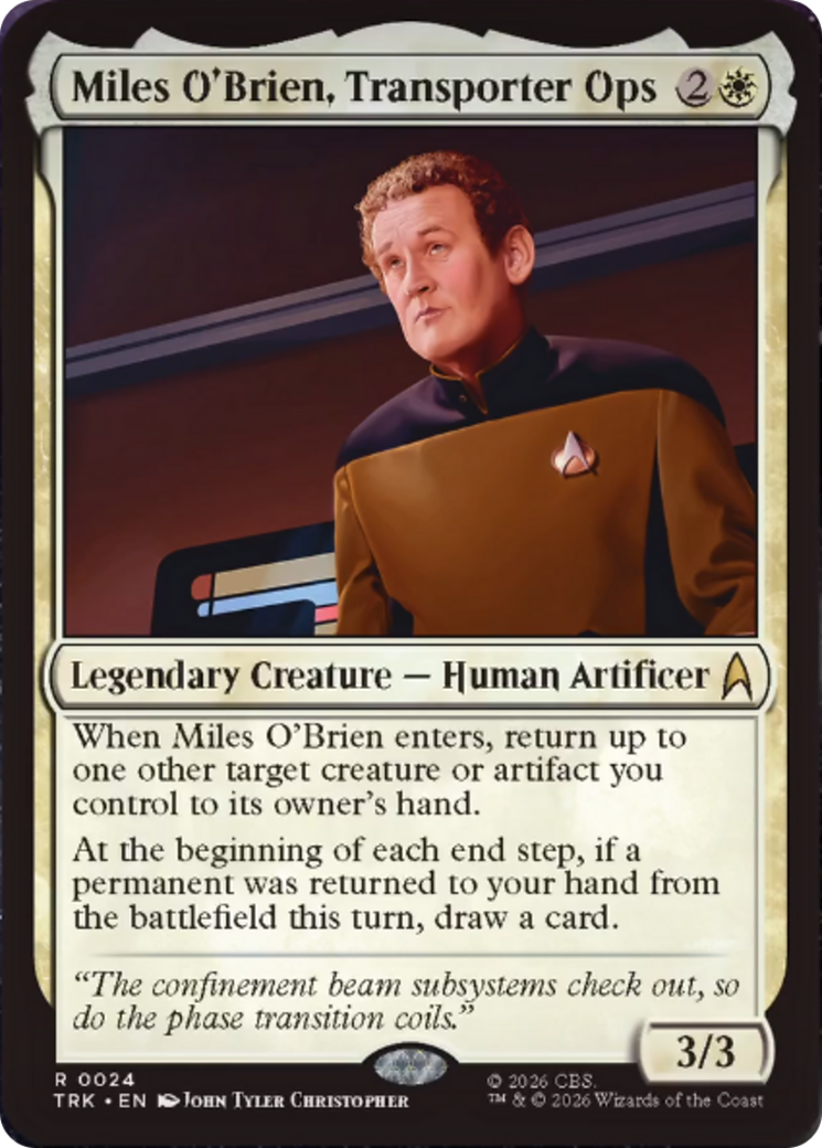 Miles O'Brien, Transporter Ops (TRK)
