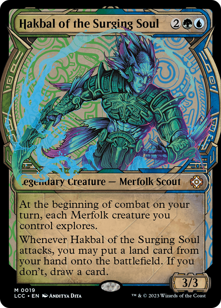 Hakbal of the Surging Soul (0019) (Showcase) - Foil