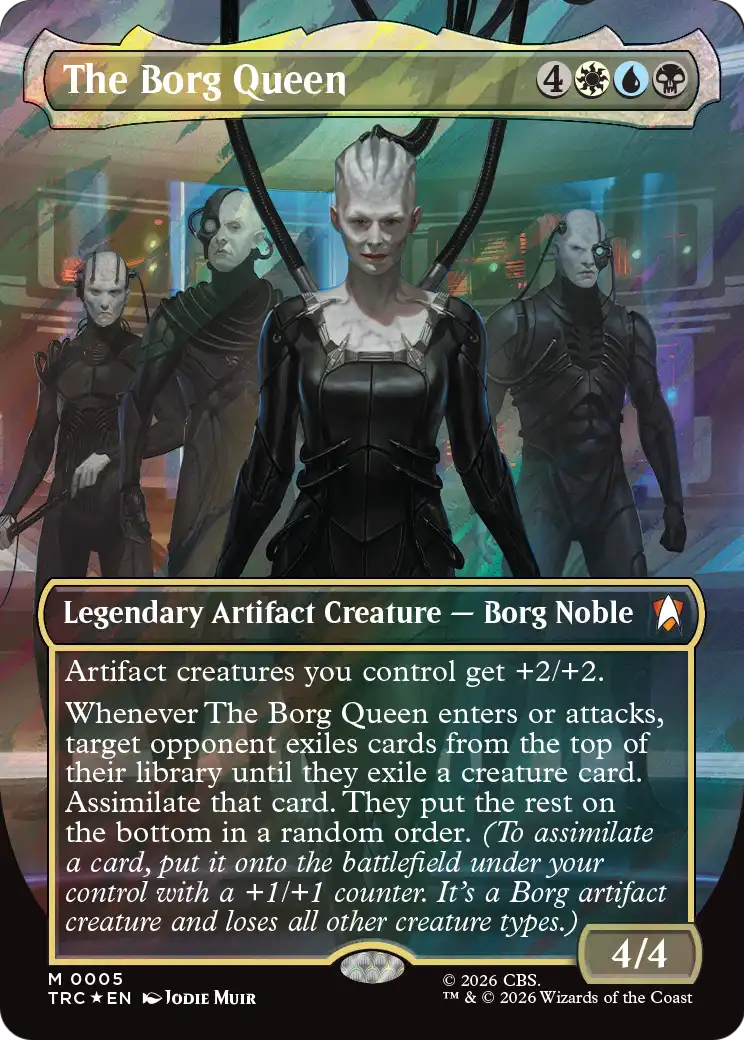 The Borg Queen (0005) (Borderless) (TRC) - Surge Foil