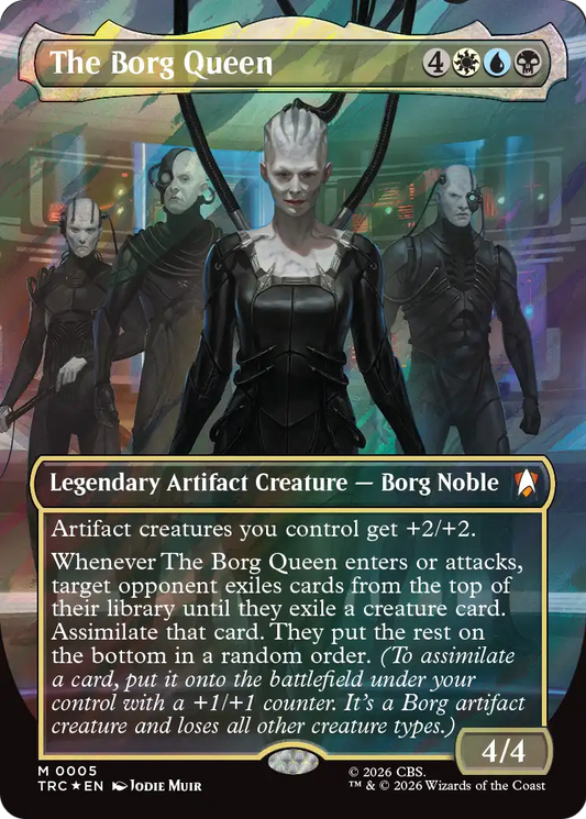 The Borg Queen (0005) (Borderless) (TRC) - Surge Foil