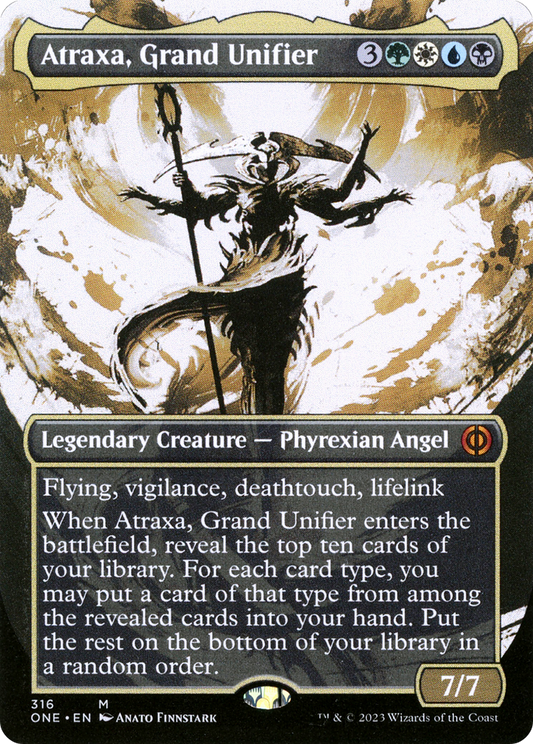 Atraxa, Grand Unifier (316) (Borderless) (Showcase)