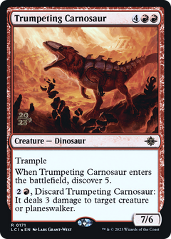 Trumpeting Carnosaur (0171) (Prerelease) - Foil