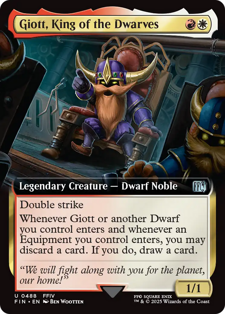 Giott, King of the Dwarves (0488) (Extended Art) - Foil