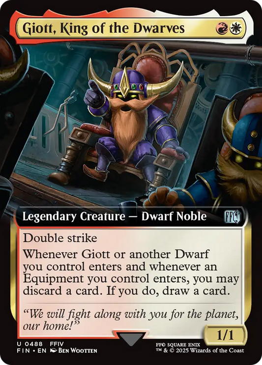 Giott, King of the Dwarves (0488) (Extended Art) - Foil