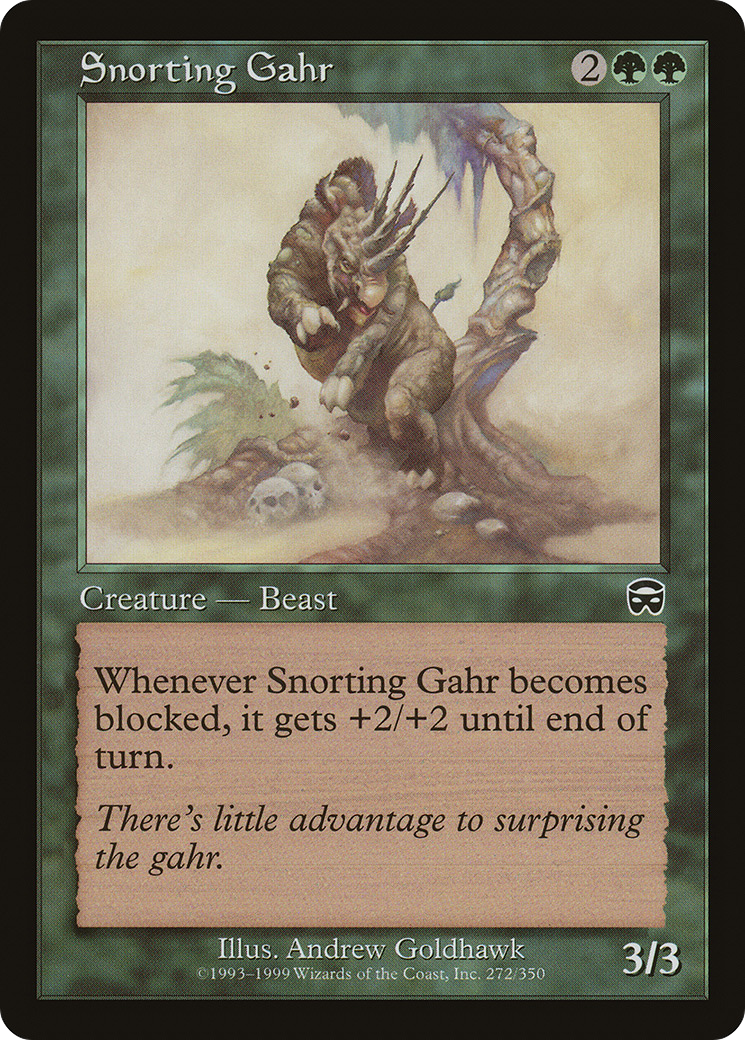 Snorting Gahr - Foil