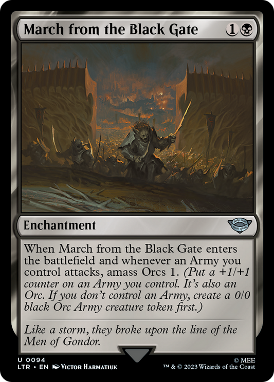 March from the Black Gate - Foil