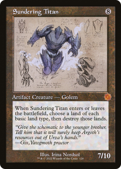 Sundering Titan (120) (Showcase) - Foil