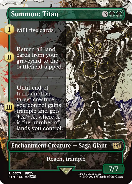 Summon: Titan (0373) (Borderless) - Foil