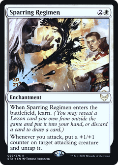 Sparring Regimen (029) (Prerelease) - Foil
