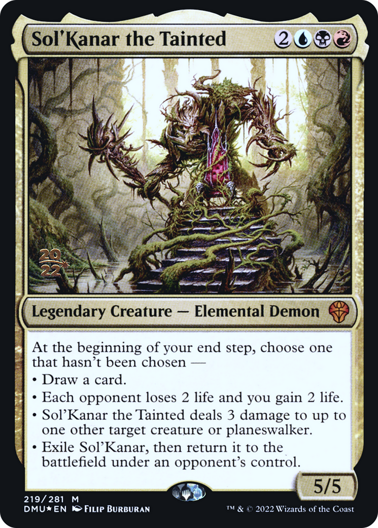 Sol'Kanar the Tainted (219) (Prerelease) - Foil