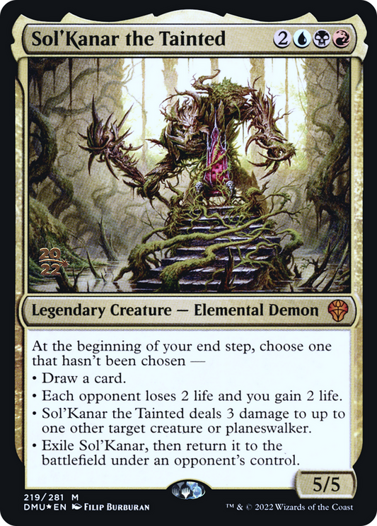 Sol'Kanar the Tainted (219) (Prerelease) - Foil
