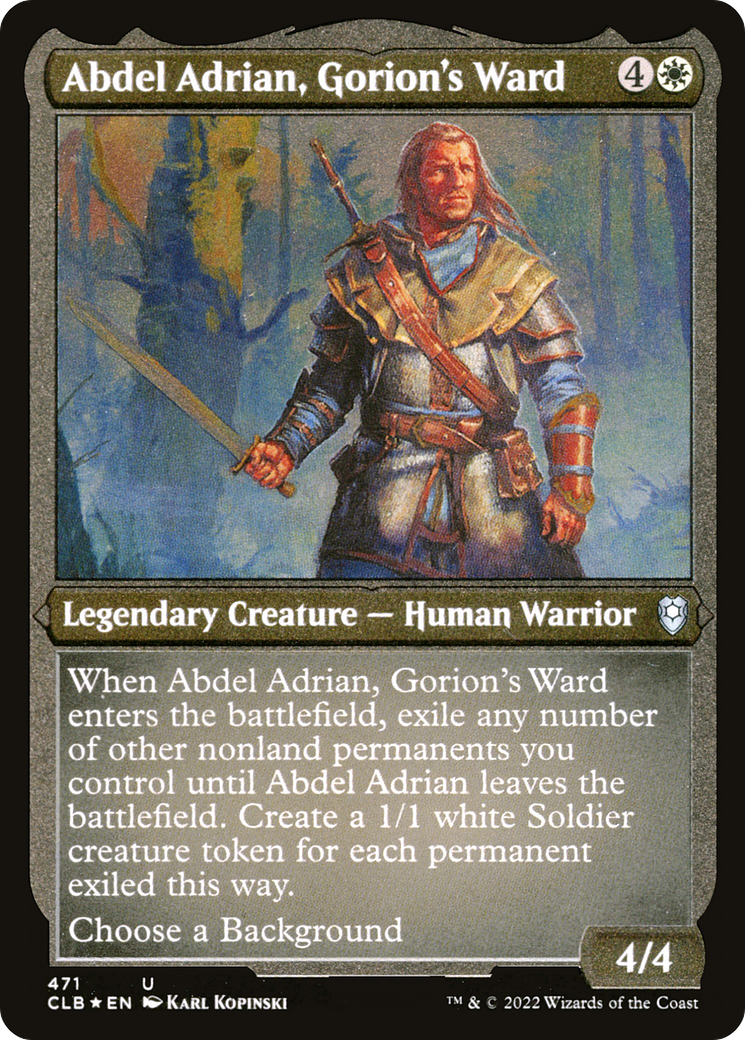 Abdel Adrian, Gorion's Ward - Foil Etched