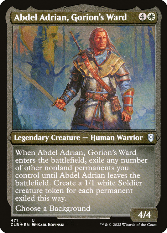 Abdel Adrian, Gorion's Ward - Foil Etched