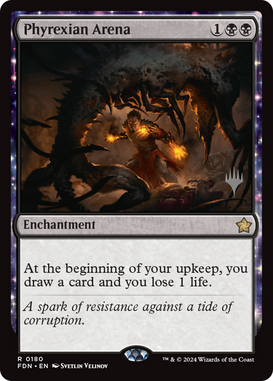 Phyrexian Arena (0180) (Promo Pack) (PFDN) - Foil