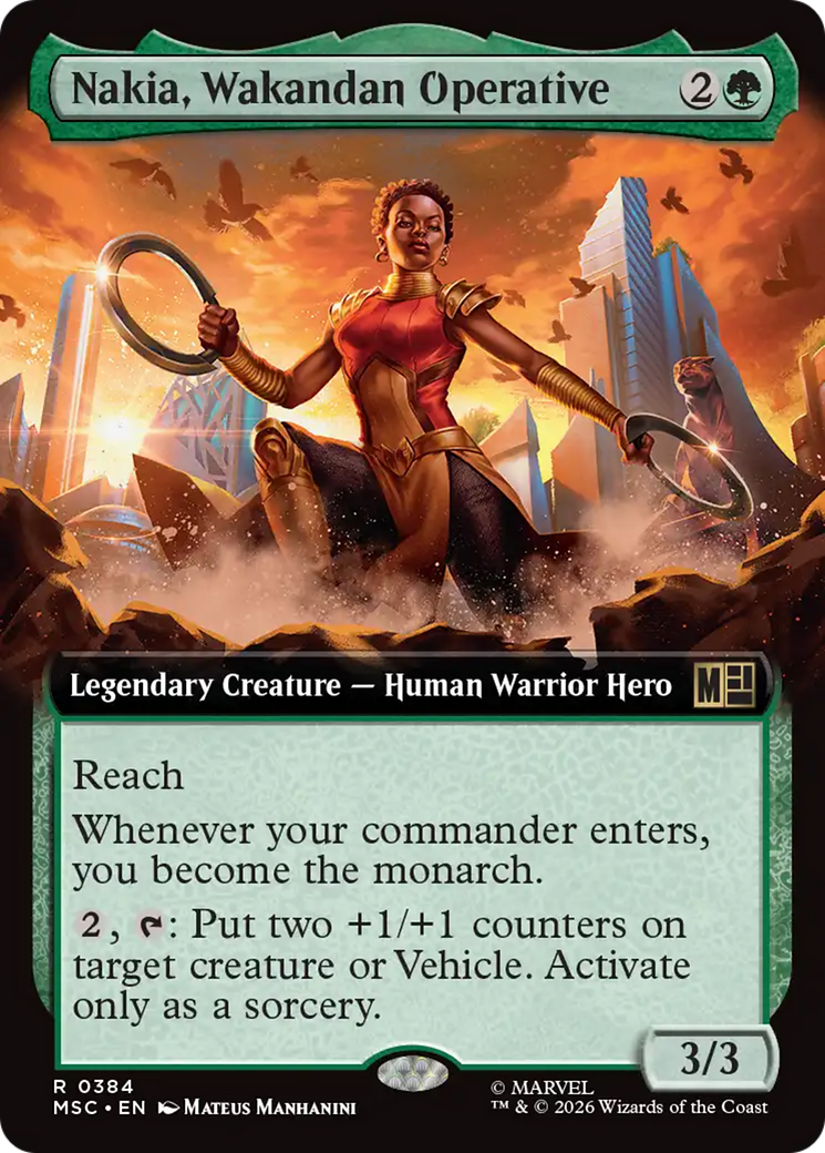 Nakia, Wakandan Operative (0384) (Extended Art) (MSC)