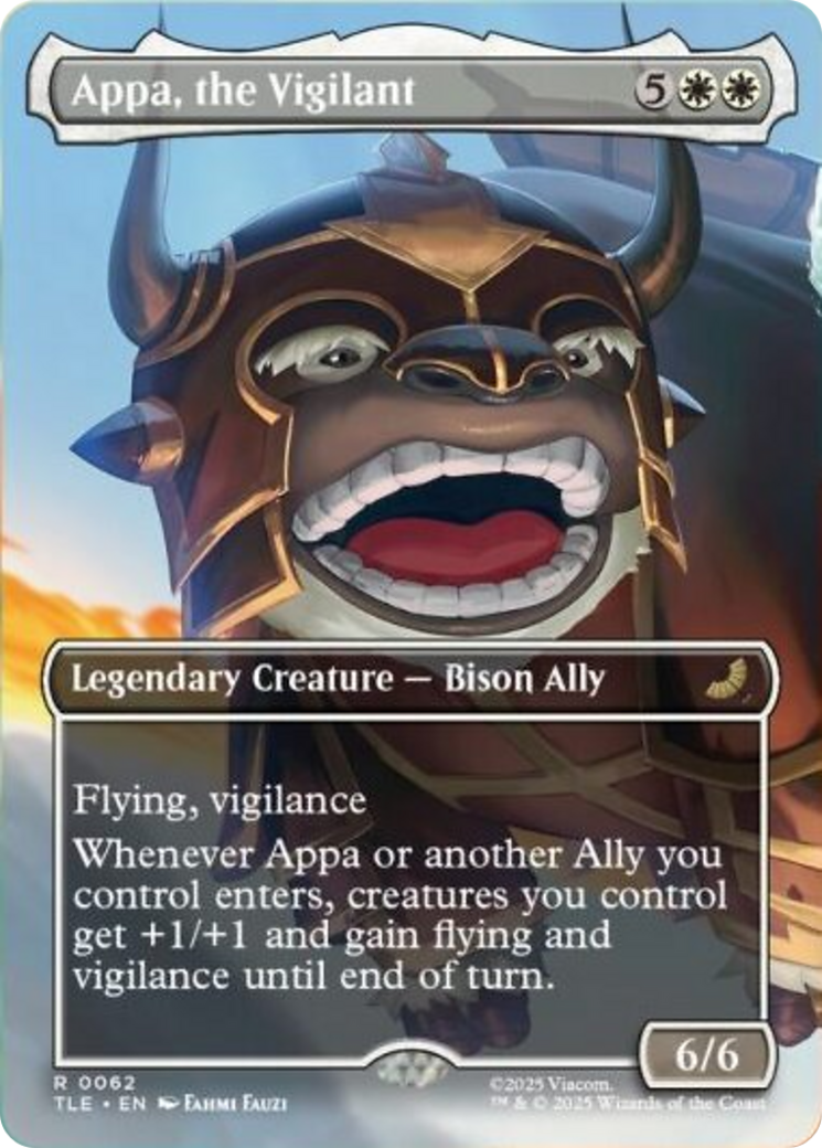 Appa, the Vigilant (0062) (Borderless) - Foil tle