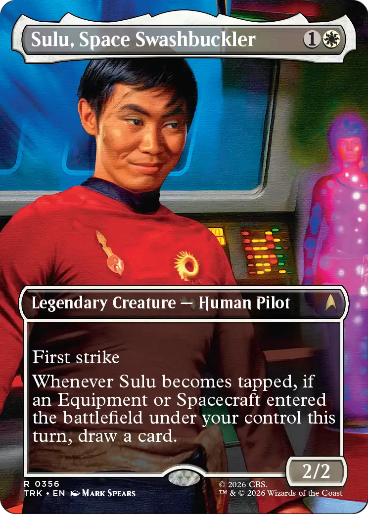 Sulu, Space Swashbuckler (0356) (Borderless) (TRK) - Foil