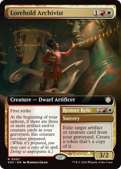 Lorehold Archivist // Restore Relic (0097) (Extended Art) (SOC)
