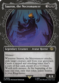 Sauron, the Necromancer (0802) (Showcase) - Surge Foil