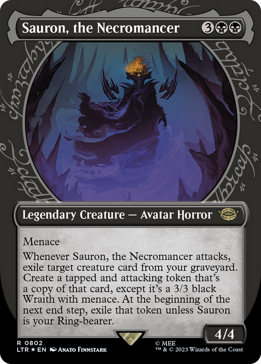 Sauron, the Necromancer (0802) (Showcase) - Surge Foil