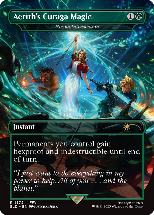 Aerith's Curaga Magic [Heroic Intervention] (1872) (Borderless)