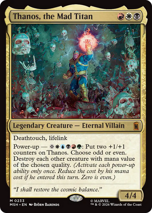 Thanos, the Mad Titan (0233) (MSH) - Foil
