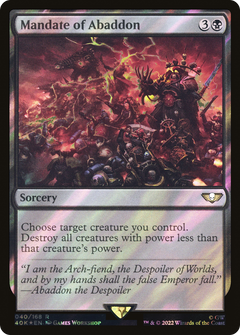 Mandate of Abaddon - Surge Foil