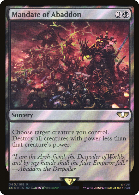 Mandate of Abaddon - Surge Foil