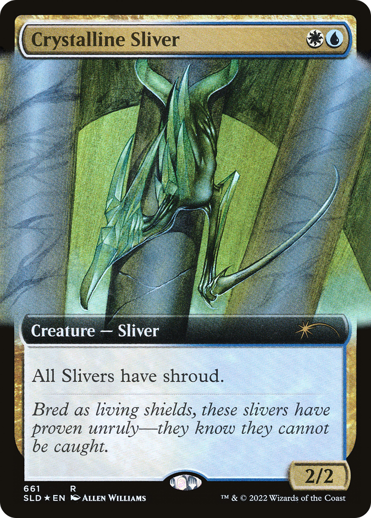 Crystalline Sliver (661) (Extended Art) - Foil