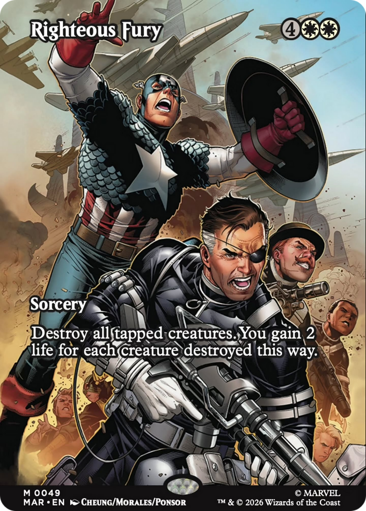Righteous Fury (0049) (Borderless) (MAR) - Foil