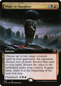 Wake to Slaughter (376) (Extended Art) - Foil