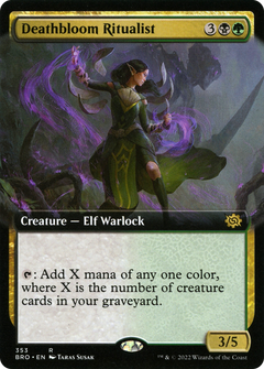 Deathbloom Ritualist (353) (Extended Art) - Foil