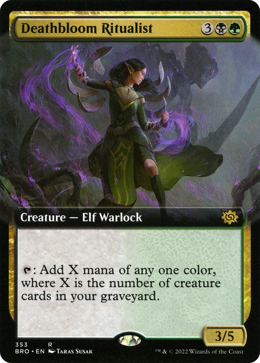 Deathbloom Ritualist (353) (Extended Art) - Foil