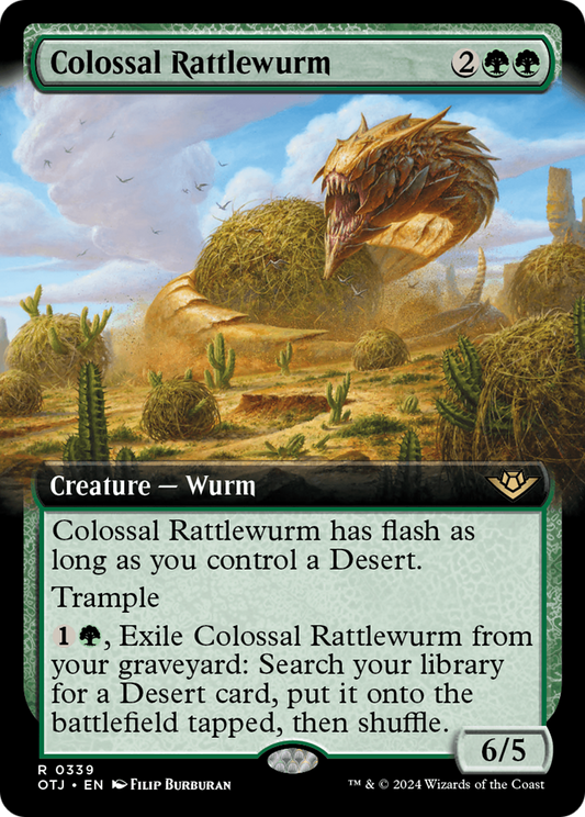 Colossal Rattlewurm (0339) (Extended Art) - Foil