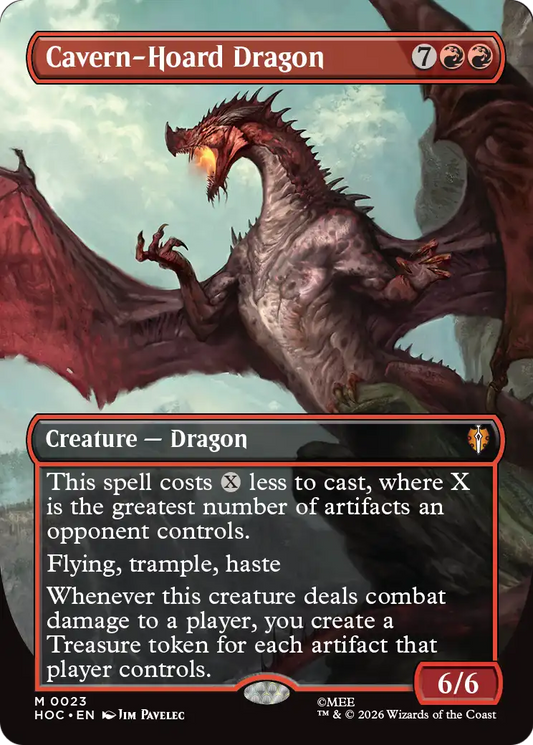 Cavern-Hoard Dragon (0023) (Borderless) (HOC)
