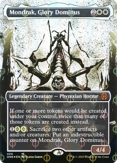 Mondrak, Glory Dominus (424) (Borderless) (Showcase) - Compleat Foil