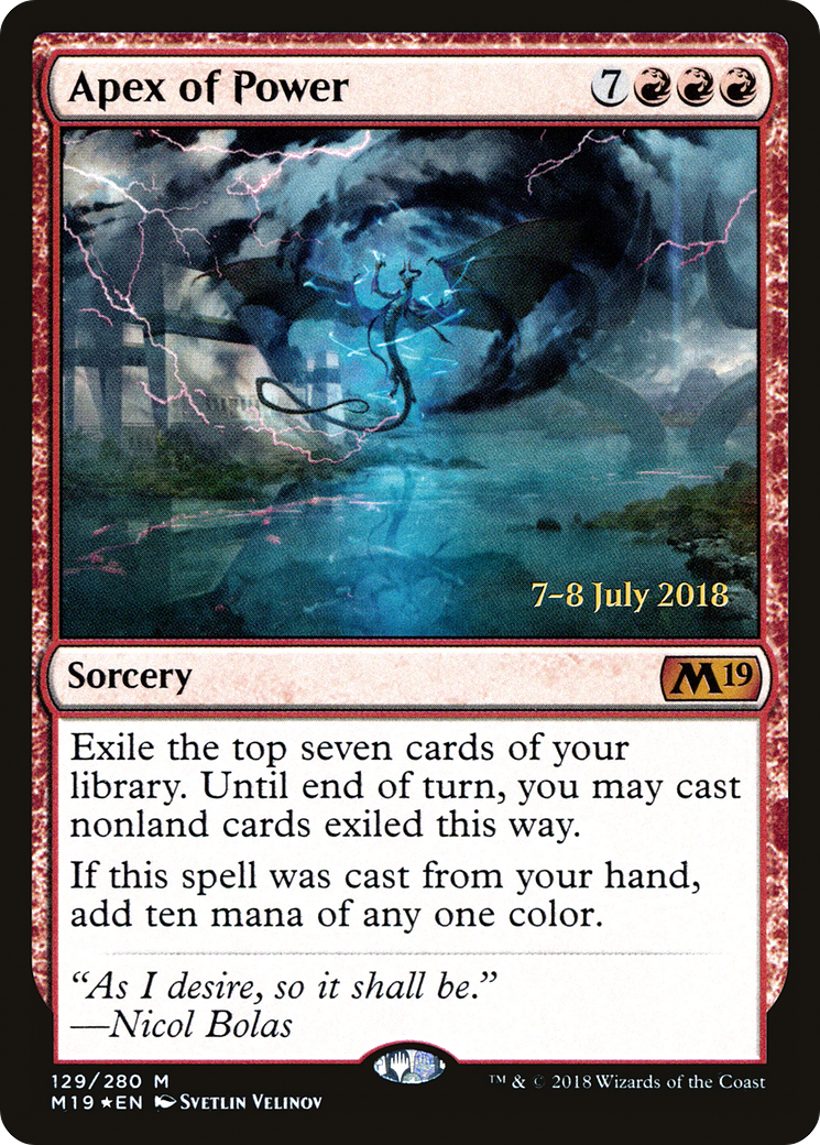 Apex of Power (129) (Prerelease) - Foil