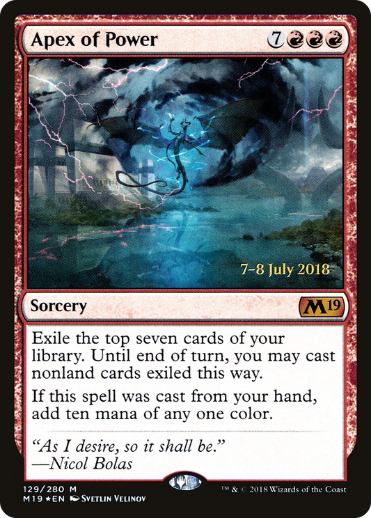 Apex of Power (129) (Prerelease) - Foil