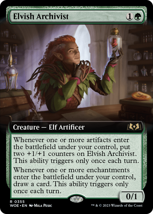 Elvish Archivist (0355) (Extended Art) - Foil