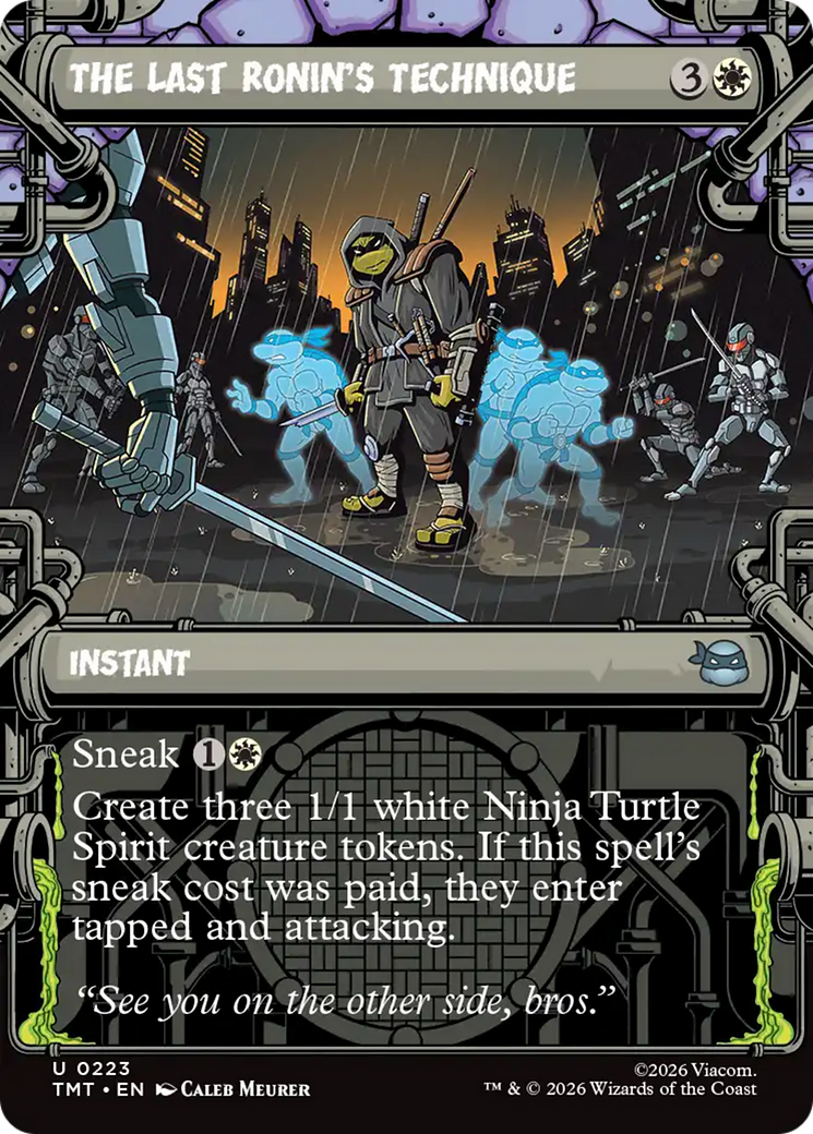 The Last Ronin's Technique (0223) (Sewer Frame) (TMT) - Foil