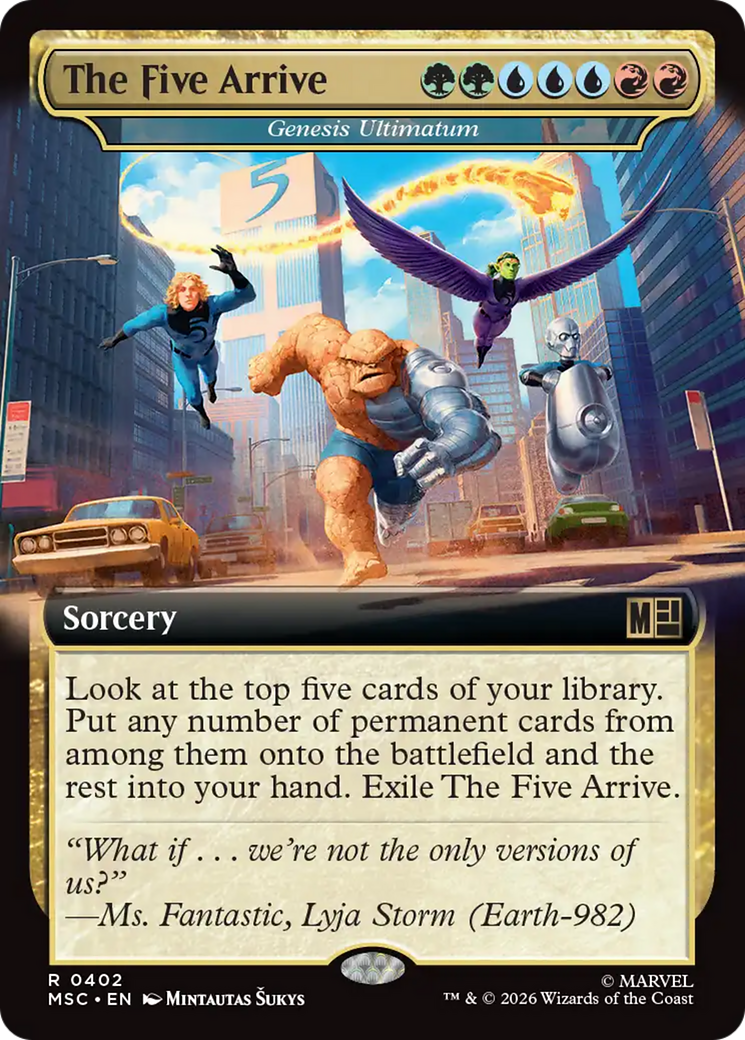 The Five Arrive [Genesis Ultimatum] (0402) (Extended Art) (MSC)
