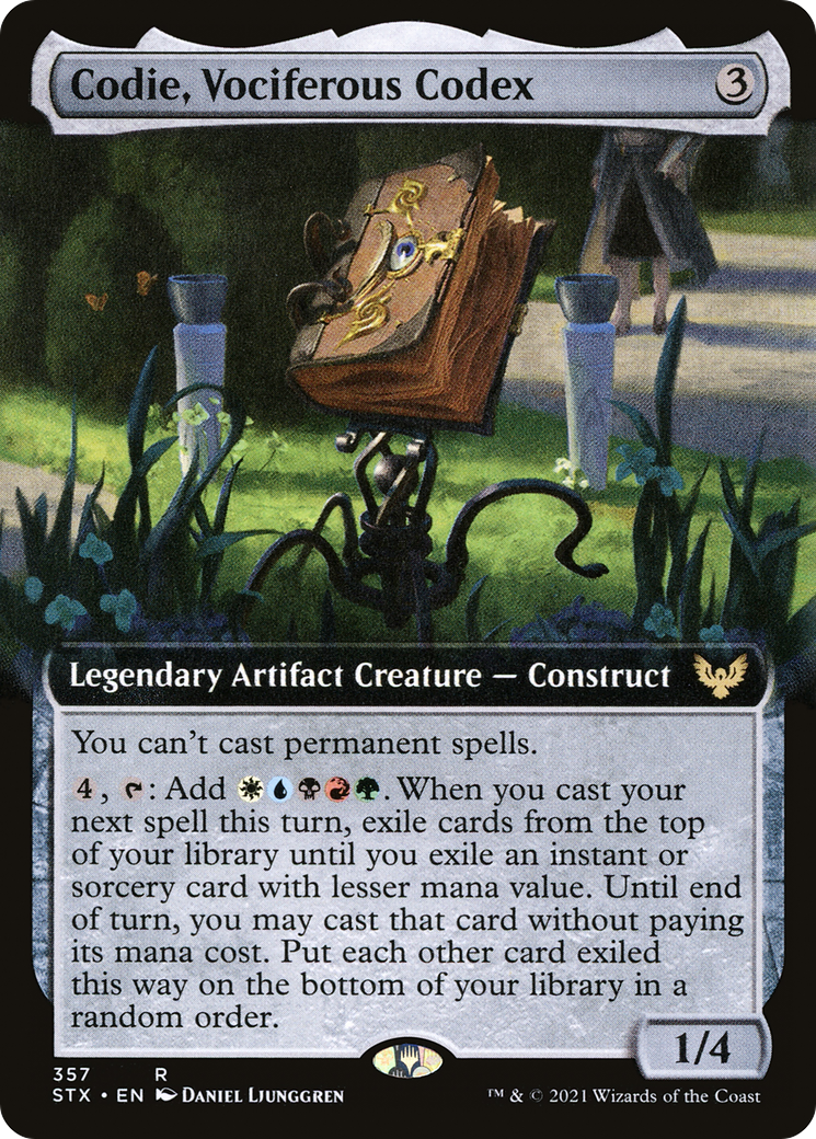 Codie, Vociferous Codex (357) (Extended Art)