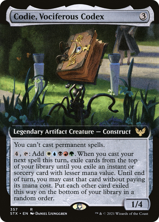 Codie, Vociferous Codex (357) (Extended Art) - Foil