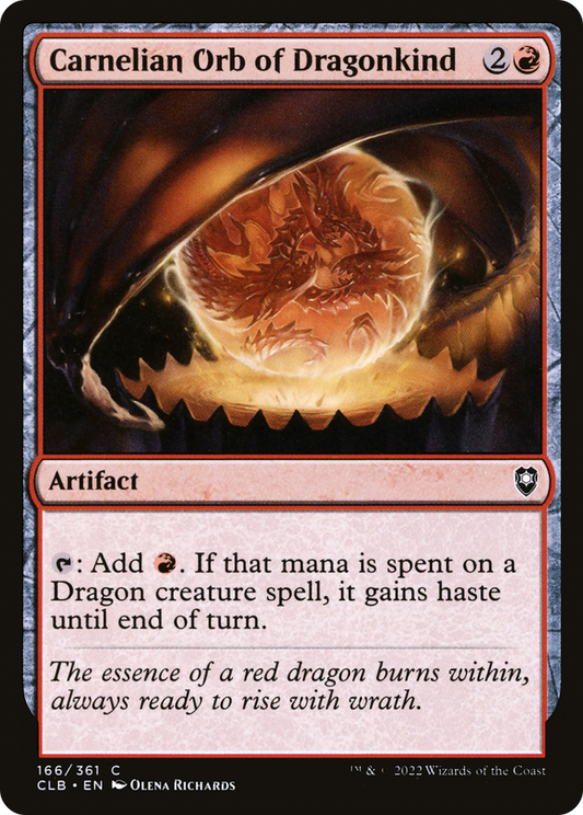 Carnelian Orb of Dragonkind - Foil