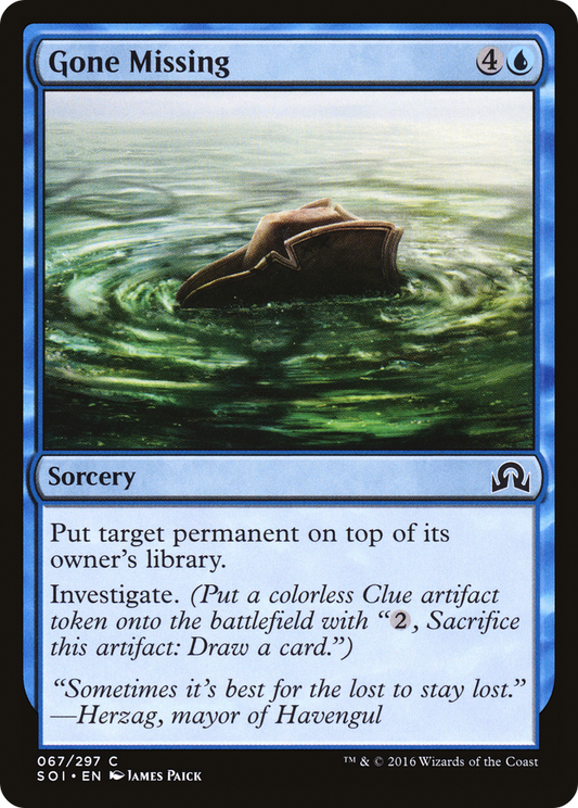 Gone Missing - Foil